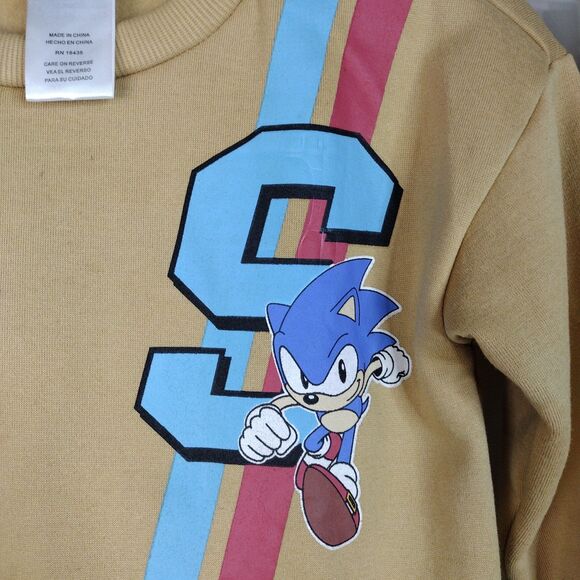 Sonic The Hedgehog Pants And Sweatshirt Set Kids Size 5 Tan - Picture 3 of 7